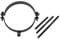 Fumio Ofenrohrhalter Rohrhalter Rohrschelle Halter Ofenrohr Schwarz (80 mm)