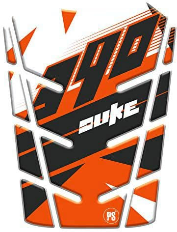 Paraserbatoio.it Tankpad aus Kunstharz, selbstklebend, 3D-Effekt, für Motorrad, kompatibel mit KTM Duke 390 v3