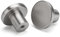 LONTAN 12 Pack Brushed Nickel Door Knobs Kitchen Door Knobs Round Cabinet Drawer Hardware Aluminum Alloy for Cupboard Wardrobes Furniture