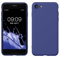 kwmobile Handyhülle für iPhone SE 2022 Hülle/iPhone SE 2020 / iPhone 8 / iPhone 7, für iPhone SE Hülle - Schutzhülle für kabelloses Laden - Case in Blauviolett