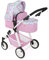 Bayer Chic 2000 - Puppenwagen Nele, 2-in-1 Kombipuppenwagen für Kinder von 3 bis 8 Jahren, Puppenkinderwagen mit umwandelbarer Babywanne, Kinderwagen für Puppen bis 50 cm Größe, Flowers, pink