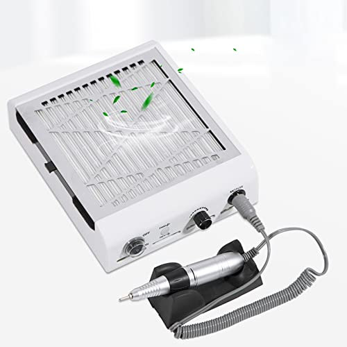 SHZICMY Nail Staubsauger 80W Professionelle Nagelstaubsauger Weiß Nägel Staubsauger für Nagelstudio, Hause