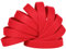 LVNRIDS 100 pezzi Braccialetti in silicone per bambini e ragazzi, 7 inch Lunghezza Polsini elastici di gomma di sport Regali sfusi Forniture per insegnanti Decorazioni per feste Rosso