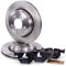ATEC Germany Bremsenset Hinterachse inkl. Bremsscheiben Ø 320 mm Belüftet + Bremsbeläge Hinten Kompatibel mit BMW 5er (E60), 5 Touring (E61), 6 (E63), 6 Cabriolet (E64)