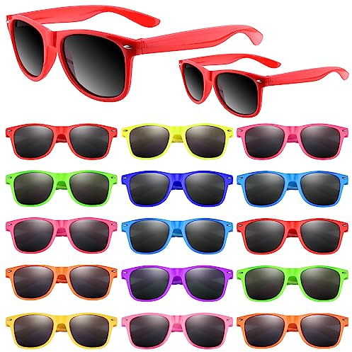 Bouiexye 20 Pack Sunglasses for Birthday, Summer Beach Pool Party Favors and Supplies