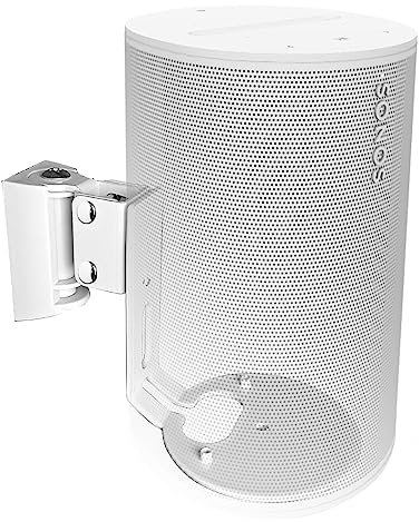 EMAQUIN Wandhalterung für Sonos Era 100 Lautsprecher (Schwenkbar und neigbar,kompatibel mit Sonos Era 100, Einzelpc, weiß)