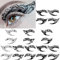 Hrippy Lidschatten Tattoo Aufkleber, 10 Paare Temporäre Augen Tattoo Make -up -übertragungsaufkleber Eyeliner Lidschatten Aufkleber Augen Make -up -Aufkleber Aufkleber