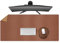 MAIDERN Schreibtischunterlage Leder & Kork,110x50cm Zweiseitig Tischunterlage,extra große Mauspad,wasserdichte Schreibunterlage Leder auf Schreibtischen,Büro und Zuhause Tischunterlage (Braun) …