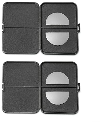 OKH 2 Pairs Stick-on Bifocal Lenses Reader, Reusable Stick On Adhesive Magnifying Reading Lenses for Sunglasses/Sport Glasses/Ski Goggles, No Water Needed