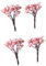 Cabilock 20 STK plastikbaum House Decoration -Dekoration Mikrogarten Dekoration gartenaccessoires Miniaturbaum kunstpflanze Kirschbaum Bonsai schmücken Blumenbaum künstliche
