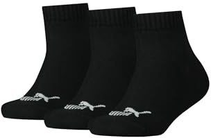PUMA KIDS Quarter Socken Sneaker Gr. 27-38 für Mädchen und Jungen 3 Paar