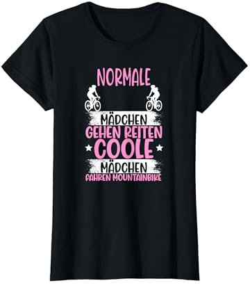 Damen Mountainbikerin Downhill Mountainbike Mädchen T-Shirt