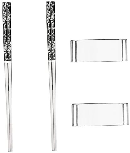 OUNONA Juego De 5 Soportes Para Palillos De Mesa Elegantes Reutilizables De Acero Inoxidable