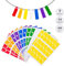 GWHOLE 420 pcs Cable Labels Self-Adhesive Cable Tags Stickers Waterproof Cable Markers Printable and Handwriting Cable Organizer, 7 Colors