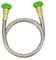 1/3/5/6/8/10/12/15ft Metal Hose Heavy Duty 304 Stainless Steel Garden Hose Connector for Washing Machine Inlet Pipe with Washer(6FT)