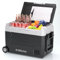 HCALORY (KROAK) 45L Kompressor Kühlbox mit Rollen, Tragbar Autokühlschrank Elektrisch 12V/24V 220V-240V,Gefrierbox für Camping Auto,LKW, Boot, Reisemobil, -20℃~20 ℃