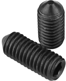 MIKFESPO 2 Stück - 10 Stück DIN914 M12 x 10 mm - 50 mm legierter Stahl der Güteklasse 12,9, Innensechskant-Set-Schrauben mit konischem Kopf, Madenschrauben(Color:50mm (2Pcs))