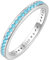 YL Ewigkeitring Stapelbare Ringe 925 Sterling Silber Aquamarin Geburtsstein Ring Verlobungsringe Memoire Ringe Schmuck Geschenke für Damen Mutter Freundin,Größe52