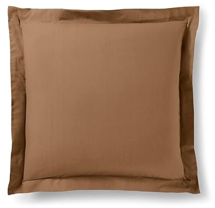 Taie d'oreiller Prémium 63 x 63 cm et 50 x 70 cm (Taupe, Taie d'oreiller 63 x 63 cm Volant Plat)
