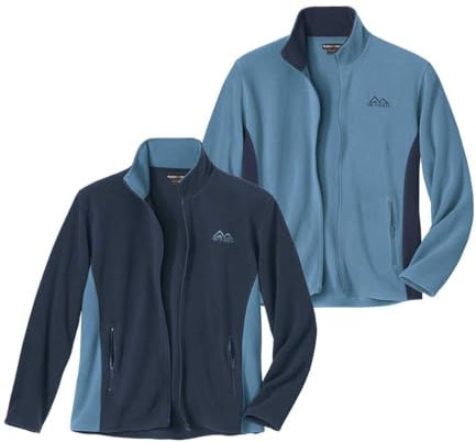 ATLAS FOR MEN - Set di 2 Giacche con Zip in Pile - 4XL