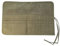 30 Fächern Stifterolle Rollmäppchen, Leinwand Pinseltasche Stifteetui Rolle Stiftehalter aus Segeltuch, Leinwand Stifterolle Pinsel Etui Case für Stifte Aquarellstift Gouachestift (Grün)