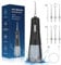 PYue Cordless Water Flosser with 300ML Tank - IPX7 Waterproof Electric Dental Irrigator, 4 Modes & 8 Jet Tips, USB-C Rechargeable, Pure Copper Motor for Home & Travel Oral Care (Black)
