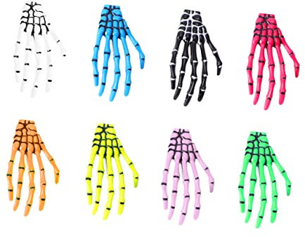 VALICLUD 8stücke Teiliges -hand Haarklammern Verschiedenen Farben Für Halloween-dekoration Haaraccessoires Für Und Mädchen Für Kostümpartys Und Bühnenauftritte