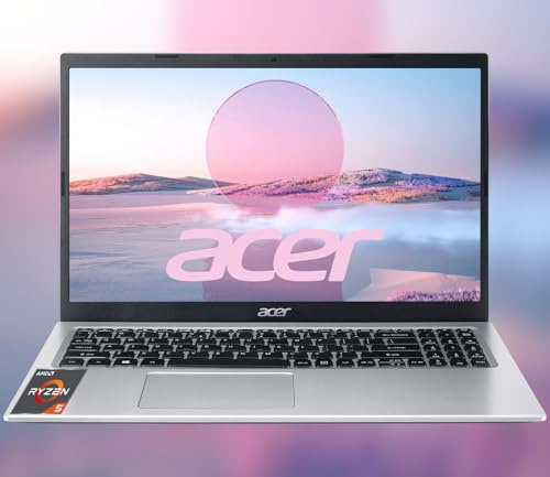 acer Aspire 3 Laptop, 15.6 FHD 1920 x 1080 Display, 16GB RAM 512GB SSD, AMD Ryzen 5 Series Processor, WiFi 6, Windows 11 Pro, Backlit Keyboard, HD Camera, Up to 8 Hours Battery Life