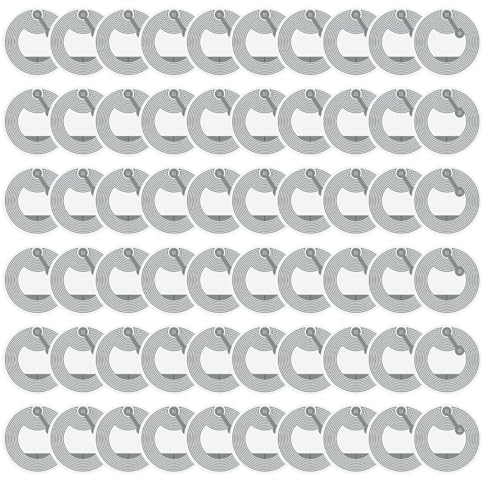 VBK NFC Tags RFID Modell, 60 Stück Produktidentifikationsetiketten, Metallresistent und mit Schnellbefehlsfunktion, Musiksteuerung, Sammlerkarte, Selbstklebend, Weiß