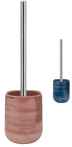 KW Luxury Ceramic/Porcelain/Stoneware Toilet Brush and Holder (Red)