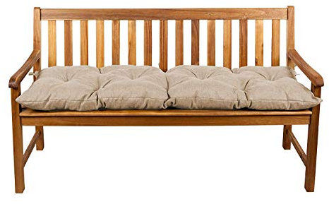 Gutekissen® Bankauflage Stuhlkissen Hollywoodschaukel Garten LS (160x50, Beige)