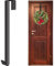 Chuangdi Metall Kranz Kleiderbügel für Weihnachten Home Office Wand Hochzeit Tür Dekor Haken Kranz Haken Kleiderbügel 15 Zoll, Kranz Kleiderbügel für Innen- und Außendisplay (Black)
