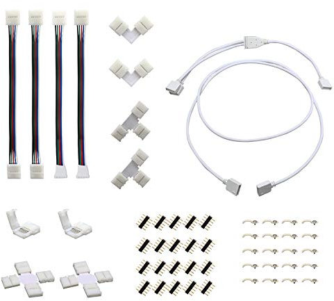 Zuchini 5-poliges RGBW-LED-Lichtband-Anschluss-Set für 10 mm 5050 RGBW-LED-Leuchten