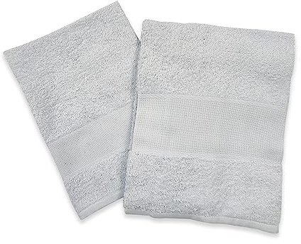 Panini-Textilien, Set/Paar Handtücher, große und kleine Aida-Stoffe 9 cm für Stickereien, 100% Baumwolle, hergestellt in Italien – Gästetücher, Handtücher für Badezimmer