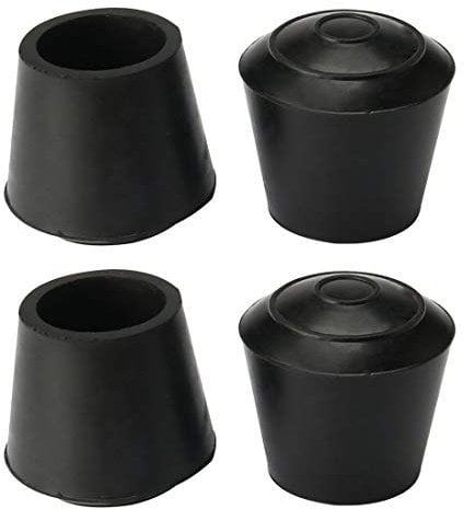 sourcing map 4pcs Leg Caps Tips 16mm 5/8 Inch Anti Slip Rubber Furniture Table Feet Cover Floor Protector Reduce Noise Prevent Scratches Black