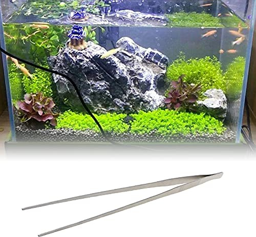 Vivitoch Aquarium-Pinzette für Aquarien, gewölbt, Edelstahl, 27/38 / 48 cm 48