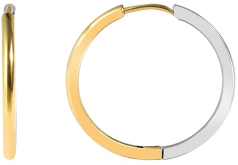 aus Edelstahl, bicolor (silberfarbig/goldfarbig), Ř 25 + 30 mm