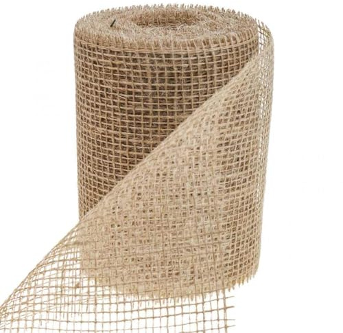 Tischläufer Jute Juteband Natur Tischband Boho für Floristik und Deko B15cm L10m