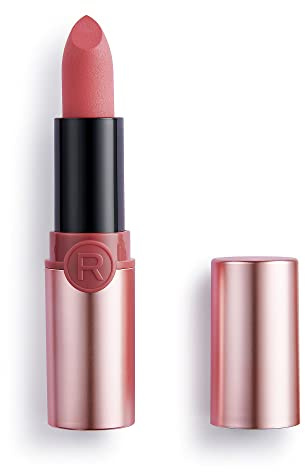Makeup Revolution, Powder Matte, Lipstick, Rosy, 3.5g