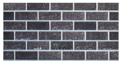 IZODEKOR 1-Pc 3D Brick Effect Wall Panels - Outdoor Wall Cladding, Decorative Wall Panels for Living Room, Balcony, Terrace, Office, Faux Brick, 50x100 cm | Ash Smoke 1905