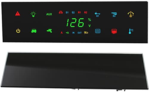 pro-Styling Panneau de commande Nordelettronica NE266 - Pour camping-car, caravane, bateau - Façade en verre noir