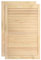 Gecheer Puertas de Persiana 2 uds Estructura de Madera Maciza Pino 99,3x59,4cm