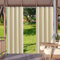 HUAXIQUE Outdoor Vorhang Wasserdicht Wetterfest Blickdicht 274X132cm Beige Verdunklungs Vorhänge mit Ösen Sichtschutz Sonnenschutz Outdoor Gardine für Balkon Terrasse Pergola Gartenlaube Veranda