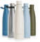 LARS NYSØM Gourde INOX 1000ml | 1L Bouteille d’eau isolée | Gourde étanche pour Le Sport, la Bicyclette, Les Enfants (Almond Beige, 1000ml)