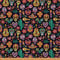 Zuckerschädel Stoff Meterware mexikanischer Skelett Kaktus Polsterstoff für Stühle exotische Blumen Pfeffer Dekorationsstoff für Polster und Heimwerkerprojekte 276x150cm Anthrazitgrau