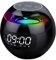 Portable Bluetooth LED Alarm Clock with Wireless Speaker and FM Radio, Black, One Size (G-90S)