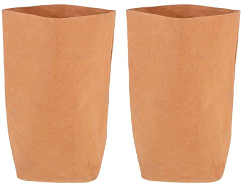 Cabilock 2st Kraft Papier Blumentopf Töpfe Für Zimmerpflanzen Töpfe Für Pflanzen Töpfe Für Freilandpflanzen Pflanzgefäße Für Zimmerpflanzen Blumentöpfe Drinnen Werkzeug Kraftpapier Faltbar