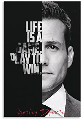 Harvey Specter Zitate Poster Poster Dekorative Malerei Leinwand Wandposter und Kunstbild Druck Moderne Familie Schlafzimmer Dekor Poster 30 x 45 cm