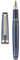 Jinhao 82 Acrylic Fountain Pen, Iridium Medium Nib with Ink Converter, Transparent Dark Blue Classic Design Smooth Writing Pen (Gold Trim)