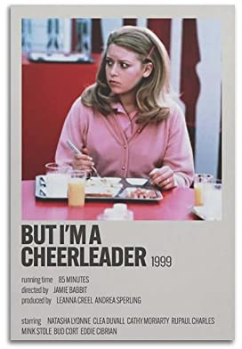 yydds Filmposter mit Aufschrift But I'm A Cheerleader, Leinwand, Poster, Wandkunstdruck, ästhetische Raumdekoration, Heimbüro-Dekoration, 60 x 90 cm, ohne Rahmen
